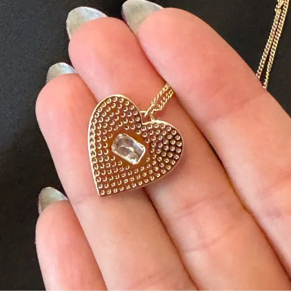 Lili Claspe Frankie Heart Pendant Clear CZ Necklace - Picture 5 of 7